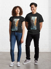 Load image into Gallery viewer, Unisex Black T with Original Artwork "Red in the Rain"