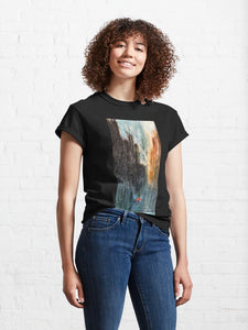 Unisex Black T with Original Artwork "Red in the Rain"